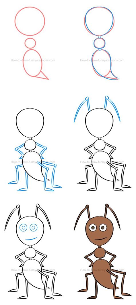 How to draw an illustration of an ant | Art drawings for kids, Easy drawings, Drawings