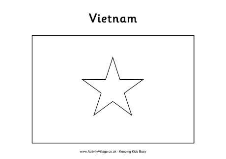 Vietnam Flag Colouring Page | Flag coloring pages, Vietnam flag, Coloring pages