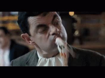 Seafood Bean - Mr. Bean GIF - MrBean Bean Comedy - Discover & Share GIFs