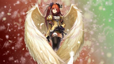 angel, Redhead, Anime Girls, Anime, Wings Wallpapers HD / Desktop and ...