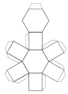 How to Make a Hexagonal Prism - a Printable 3d Net