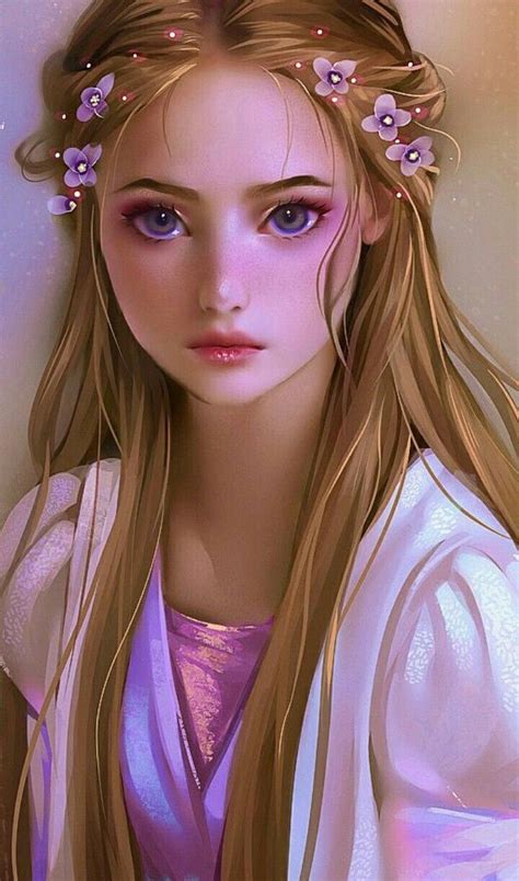 Beautiful | Rapunzel Drawing, Disney Fan Art, Kawaii Girl, Anime Fantasy, Fantasy Girl, Cartoon ...