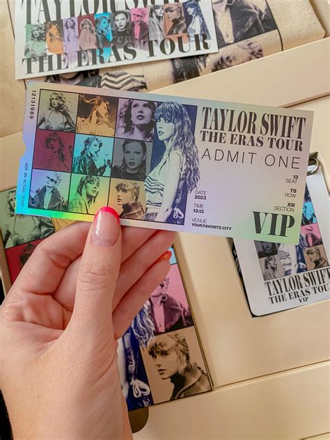 VIP ticket for The Eras Tour in 2023 | Taylor swift tickets, Taylor ...