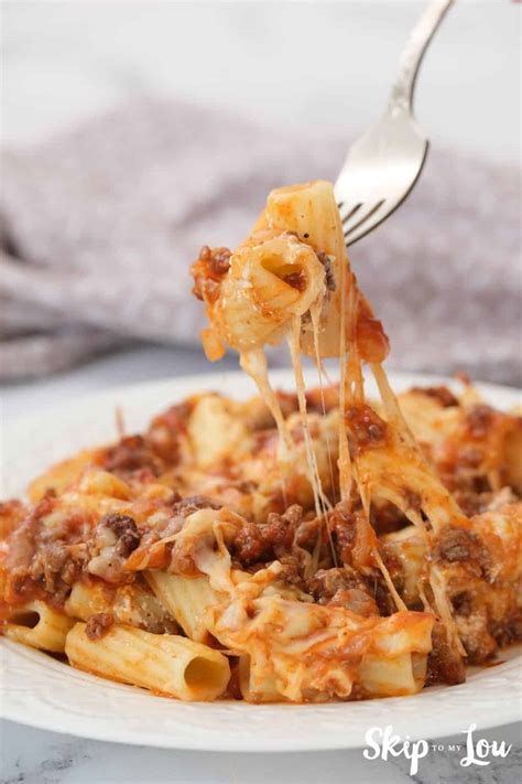 Baked Penne Pasta Casserole Recipe | Skip To My Lou