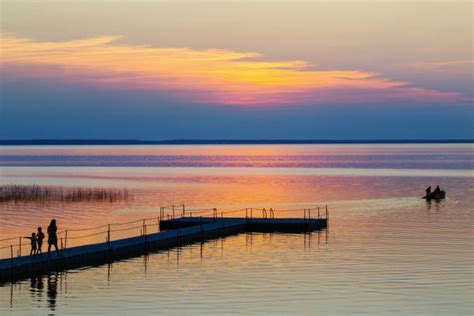 Beach Sunset Pontoon Bridge Outdoors Stock Photos, Pictures & Royalty-Free Images - iStock