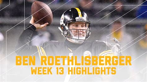 Big Ben Leads Steelers with 289 Yards & 2 TDs | Giants vs. Steelers | NFL Week 13 Player ...