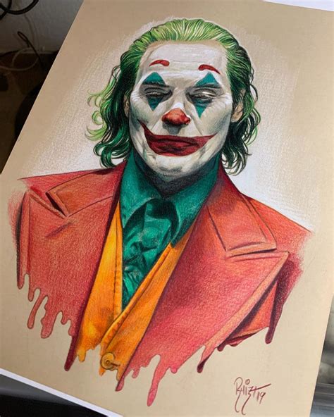 New JOKER pencil portrait finished!! 🤡 Loved the movie. But specially loved Phoenix’s ...
