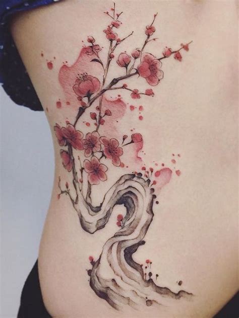 Share more than 73 cherry blossom tree tattoo on back latest - in.cdgdbentre