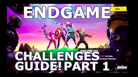 FORTNITE ENDGAME CHALLENGES GUIDE! PART 1 (WALKTHROUGH) - YouTube