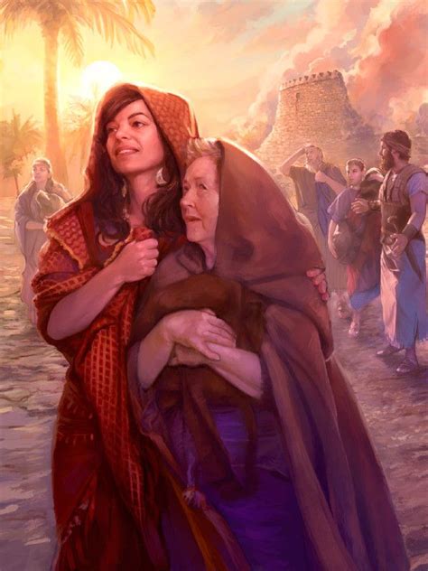 Rahab and her family stand amidst the ruins of Jericho Images Bible ...