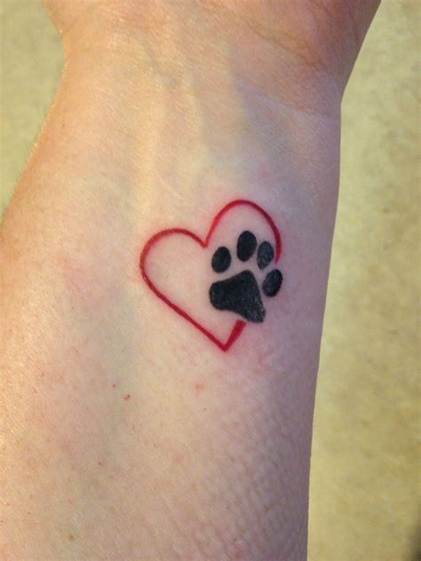 29 [CDR] LOVE TATTOO WITH PAW PRINT FREE PRINTABLE DOWNLOAD ZIP ...