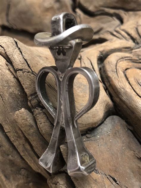 Horse-nail cowboy keychain/ pendant made by Stuart. | Welding art, Horseshoe nail art, Metal ...