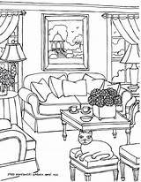 Interior Design Coloring Pages At GetColoringscom  Free Printable sketch template