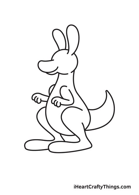 Kangaroo Drawing - How To Draw A Kangaroo Step By Step