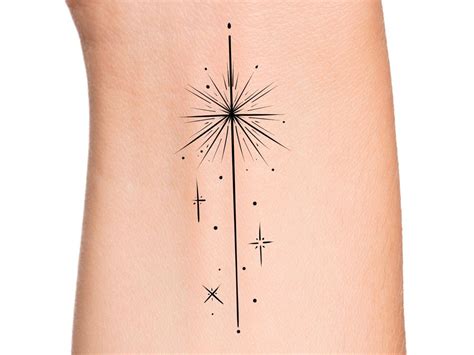 Shooting Star Temporary Tattoo - Etsy