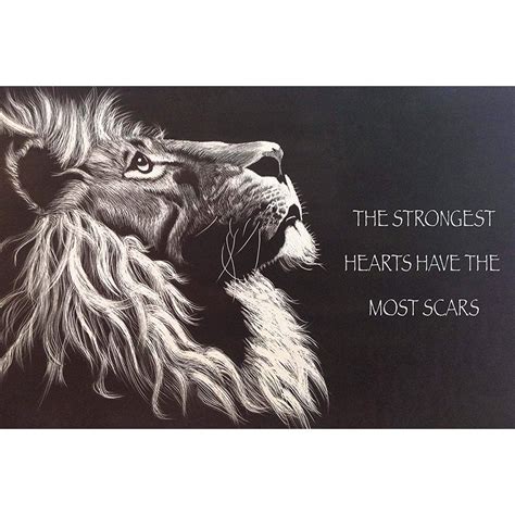 EzPosterPrints - Most Popular Lion Theme Quote Posters - Power Strength Brave Beast Motivational ...