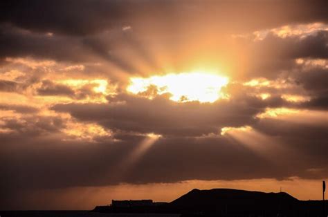 Premium Photo | Colored clouds at sunset