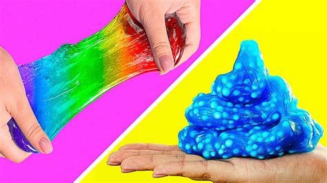 CRUNCHY And RAINBOW Slime || How To Make Cool Slime At Home