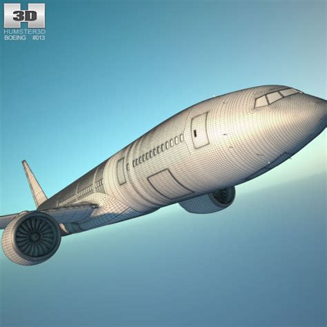 Boeing 777 3D model - Aircraft on Hum3D