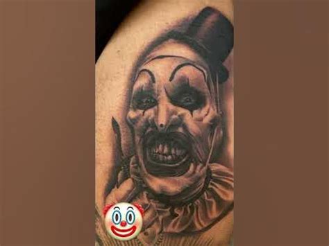 Art the Clown 🤡 tattoo #terrifier #horrortattoo - YouTube