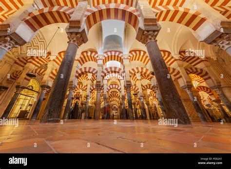 interior of cordoba mosque spain Stock Photo - Alamy