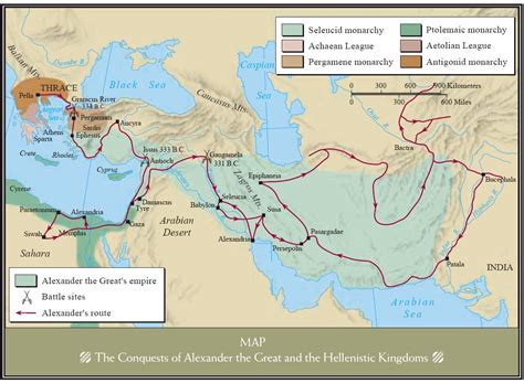 Conquests of Alexander the Great and the Hellenistic Kingdoms 334-323 BC - Full size | Gifex