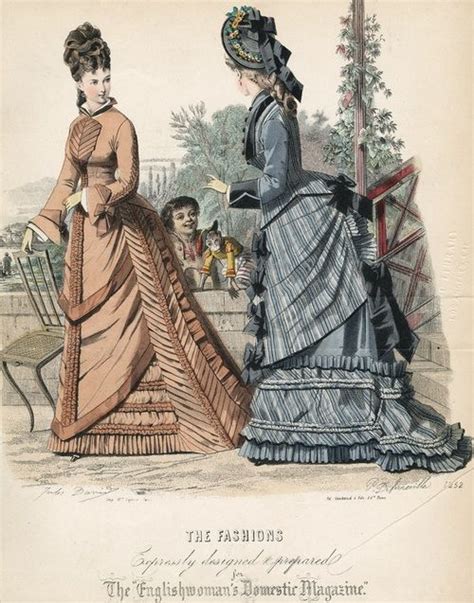 September fashions, 1875 England, The Englishwoman’s Domestic Magazine | Victorian fashion ...