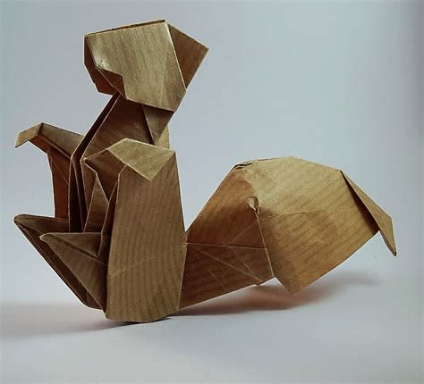 Squirrel | Paper: ca. 20 cm Kraft paper Model: Gen Hagiwara … | Flickr