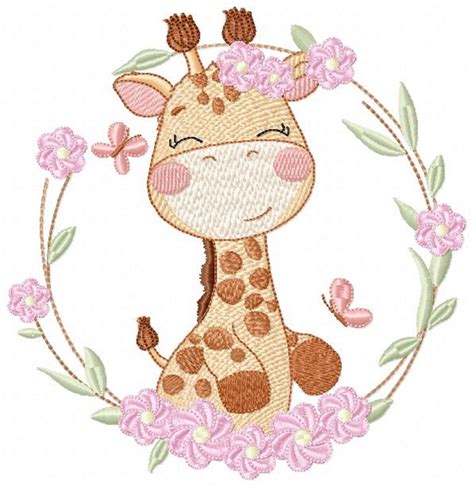 Safari Girl Animals Embroidery Designs Machine Embroidery - Etsy