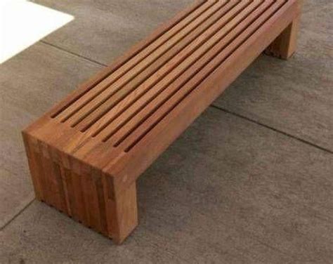 Wood bench outdoor modern rustic garden patio entryway dining etsy ...