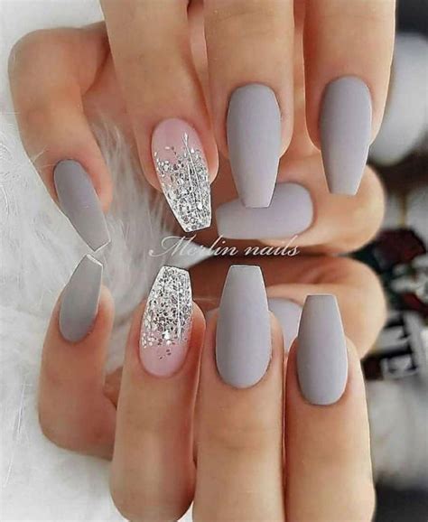 The Best 51 Gray Nail Designs for Any Occasion | Nails, Nail art, Gel nails