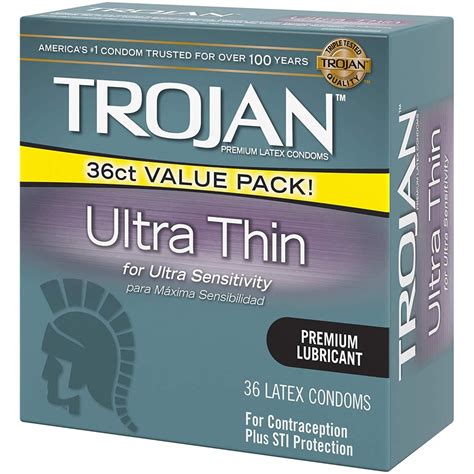 Trojan Ultra Thin Lubricated Condoms | Best Condoms For Pleasure ...