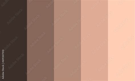 skin tone color palette Stock Vector | Adobe Stock