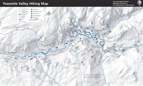 Yosemite Valley hiking map