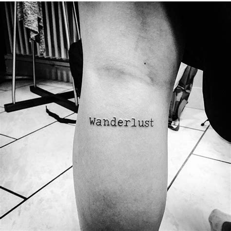 wanderlust tattoo #wanderlust #traveltattoo #legtattoo Check out these ...