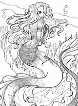 Pin Von Elisabeth Quisenberry Auf Coloring Therapy Sirens Of The Sea  sketch template