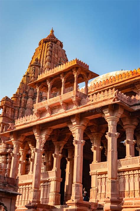 Ancient Hindu Temple Architecture with Bright Blue Sky from Unique ...