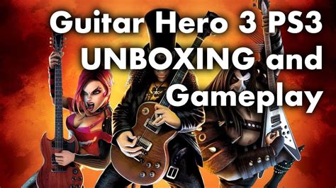 Guitar Hero 3 PS3 UNBOXING and Gameplay - YouTube