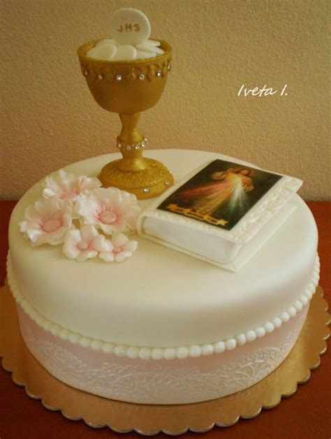 First Holy Communion - cake by Ivule First Holy Communion Cake, First ...