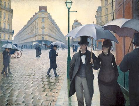 Gustave Caillebotte | Biography, Art, Paintings, Paris Street; Rainy Day, On the Pont de l ...