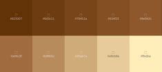15 ideas de Paleta de colores marrón | paletas de color marrón, color marron, paleta de colores