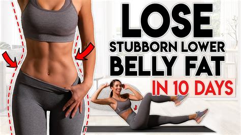 LOSE BELLY FAT in 10 Days (lower belly) | 8 minute Home Workout - YouTube