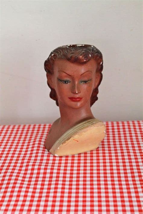 RESERVED /// vintage 1940s head vase GRECIAN LADY ceramic | Etsy | Head vase, Ceramic lady heads ...