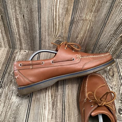 Rockport Men’s Boat Dock Shoes Brown Leather Size 10.… - Gem