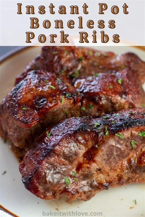 Instant Pot Country Style Pork Ribs | Bake It With Love