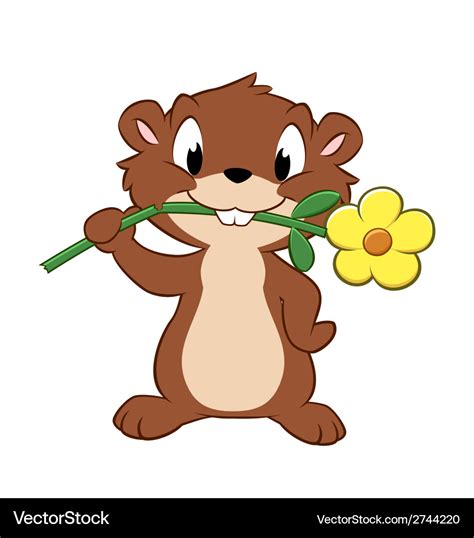 Cartoon gopher Royalty Free Vector Image - VectorStock