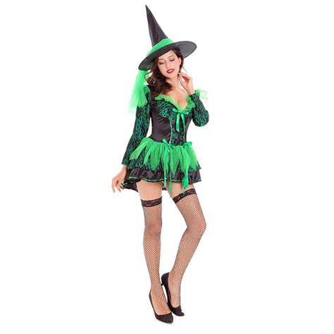 Wicked Green Witch Halloween Adult Costume N14748