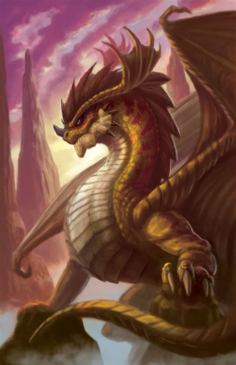 Gold Dragon - Digital Painting by Me : r/dragons