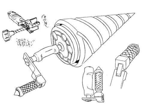 Simon's Digger Drill 1 | Gurren lagann, Concept art, Anime