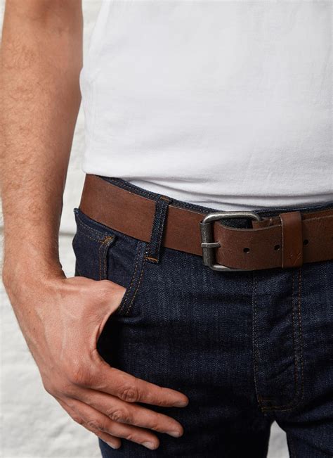 Men's Dark Brown Leather Belt | Blarney